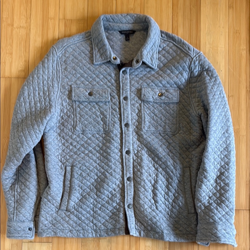 Banana Republic Quilted Light Button Up Jacket